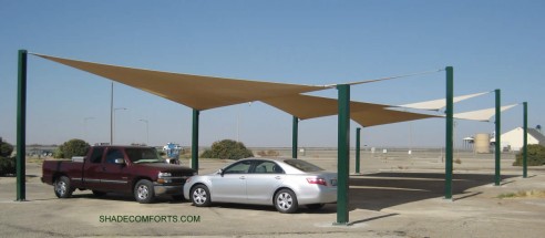 Parking-Shade-Sails-Structure