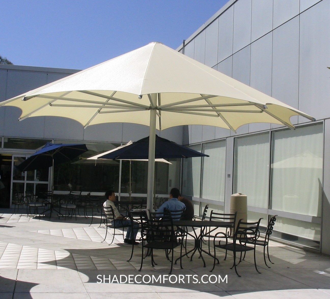 Patio Shade Umbrellas Commercial Norcal Giant Permanent Shade Umbrellas Permanent Commercial