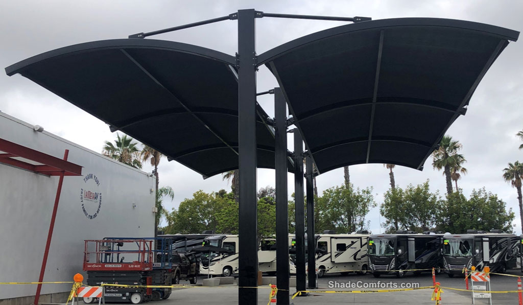 Shade Canopy RV Parking