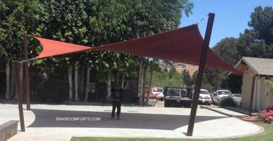 parabolic shade sails contractor san benito california