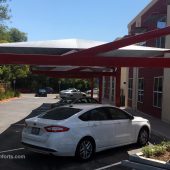 parking shade canopy cantilever marin contractor