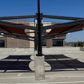 shade sails San Diego parking garage