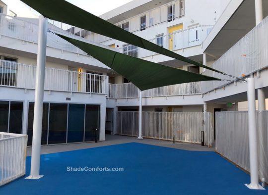 Shade Sails Rooftop Playground Los Angeles