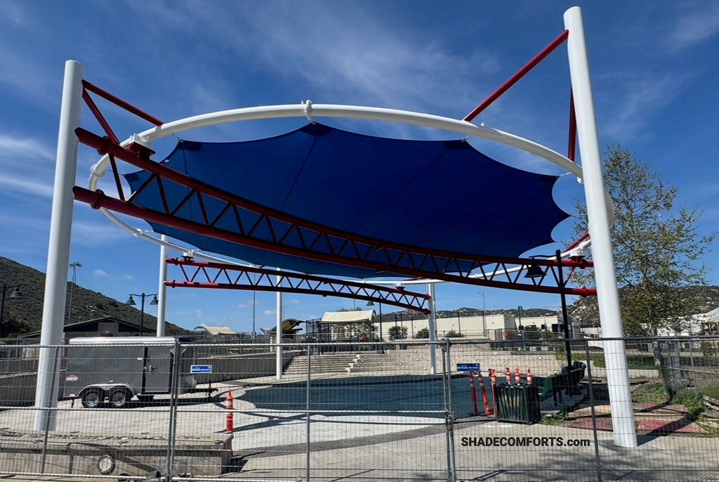 Tensile Membrane Structure over San Diego County playground